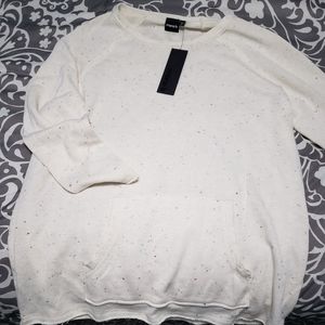 Light Sweatshirt Mono B OS ivory confetti